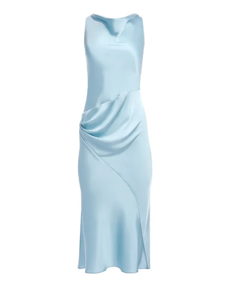Nina Ricci Asymmetrisches Kleid mit offenem Rücken - Blau Blau