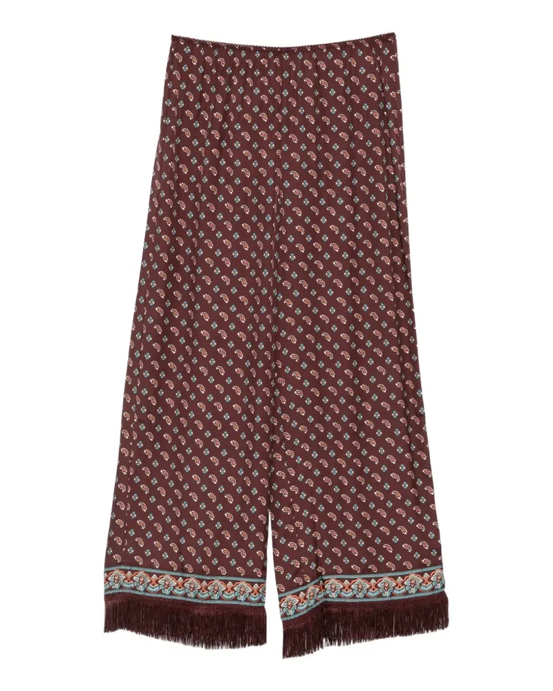 DÔEN Lavona paisley-print trousers - Braun Braun