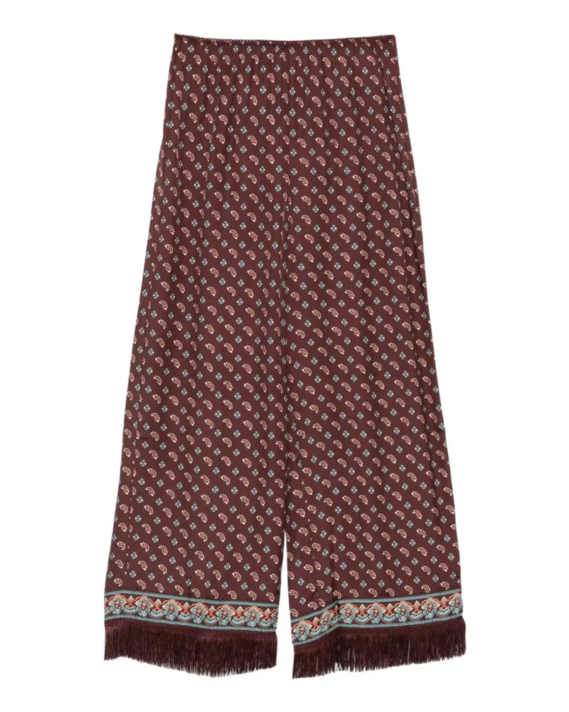 DÔEN Lavona Hose mit Paisleymuster - Braun Braun