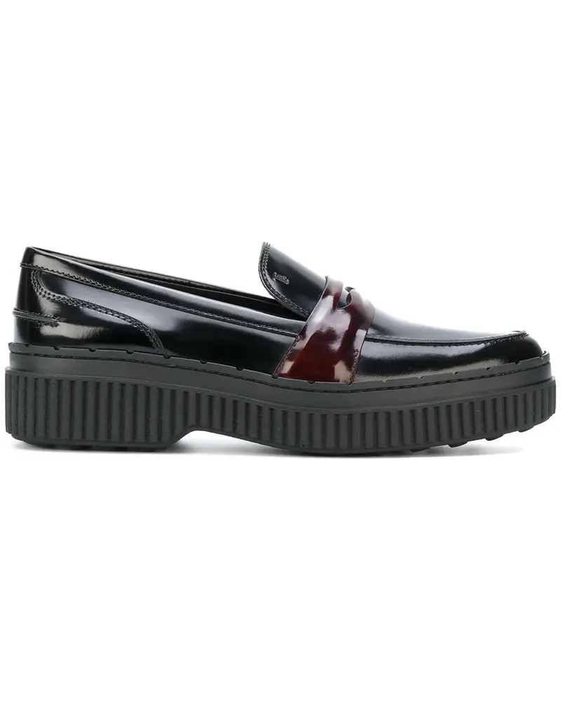 TOD'S Loafers mit Plateausohle - Schwarz Schwarz