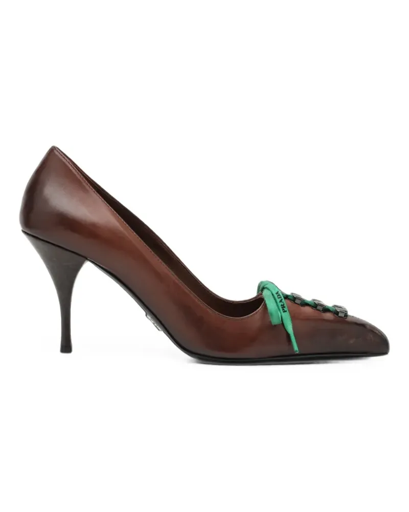 Prada Pumps mit spitzer Kappe - Braun Braun