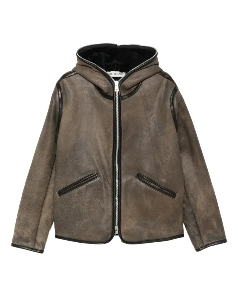 Our Legacy Jacke mit Shearling - Grau Grau