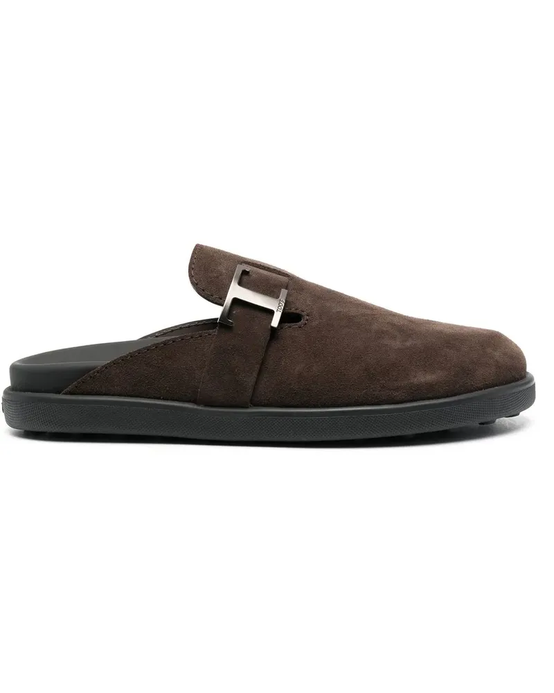 TOD'S T Timeless Mules aus Wildleder - Braun Braun
