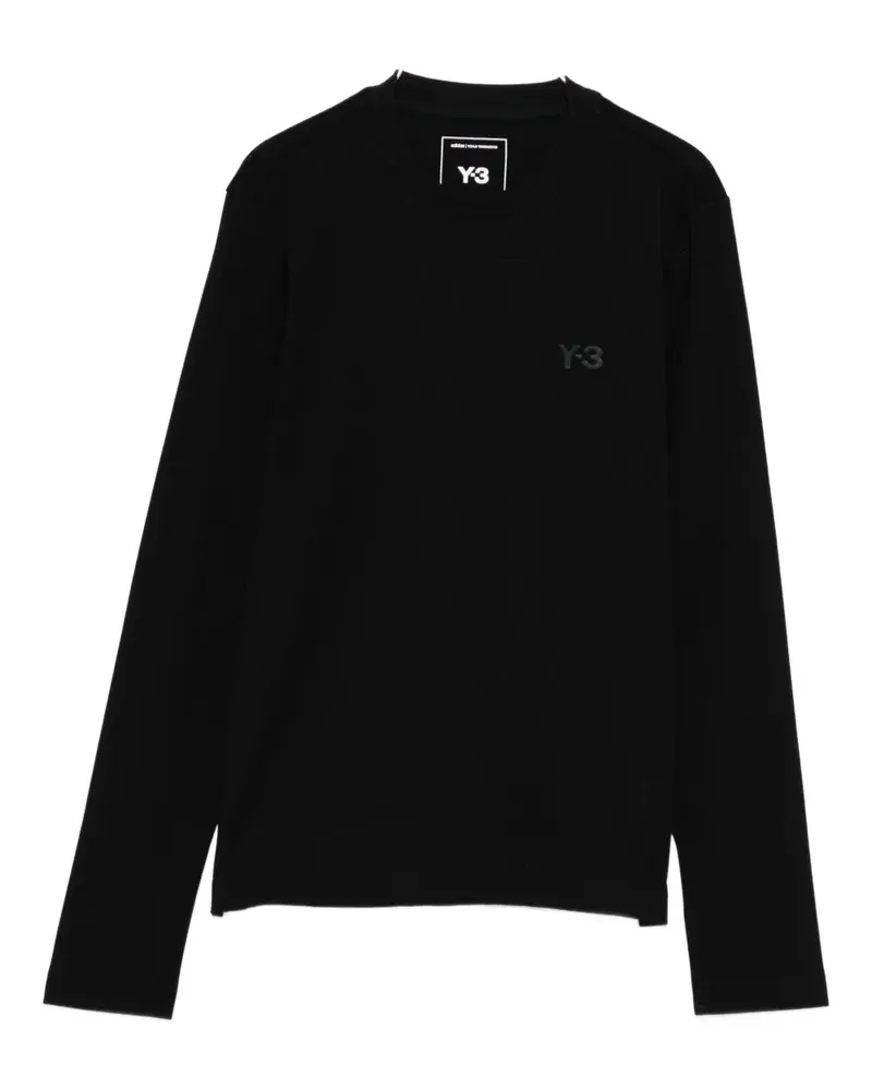 Y-3 logo-embellished long-sleeve tee - Schwarz Schwarz
