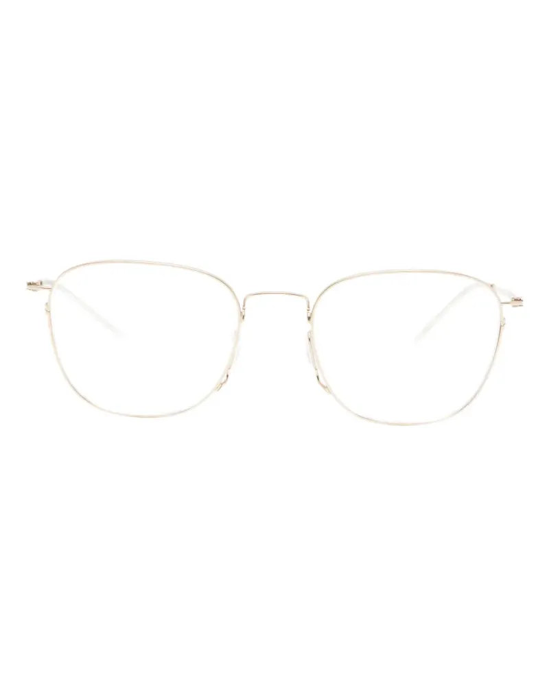 Giorgio Armani geometric-frame glasses - Gold Gold