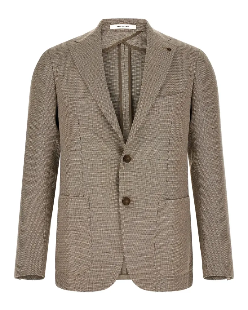 Tagliatore Montecarlo buttoned pin-detail blazer - Braun Braun
