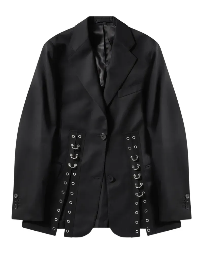 Simone Rocha Grommet Jacke mit Cut-Out - Schwarz Schwarz