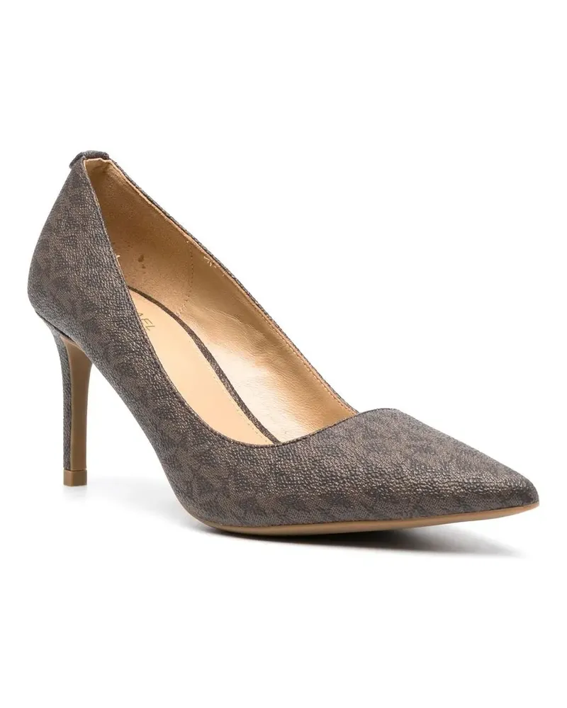 Michael Kors Pumps mit Monogramm-Print 90mm - Braun Braun