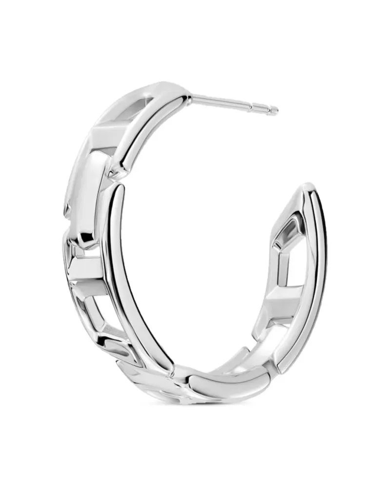 Diesel Ohrringe mit Logo - Silber Silber