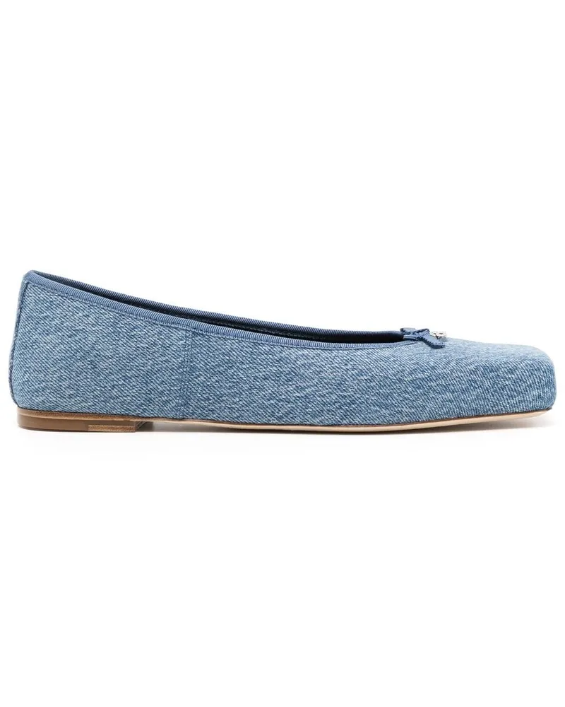 Alexander Wang Ballerinas mit eckiger Kappe Blau