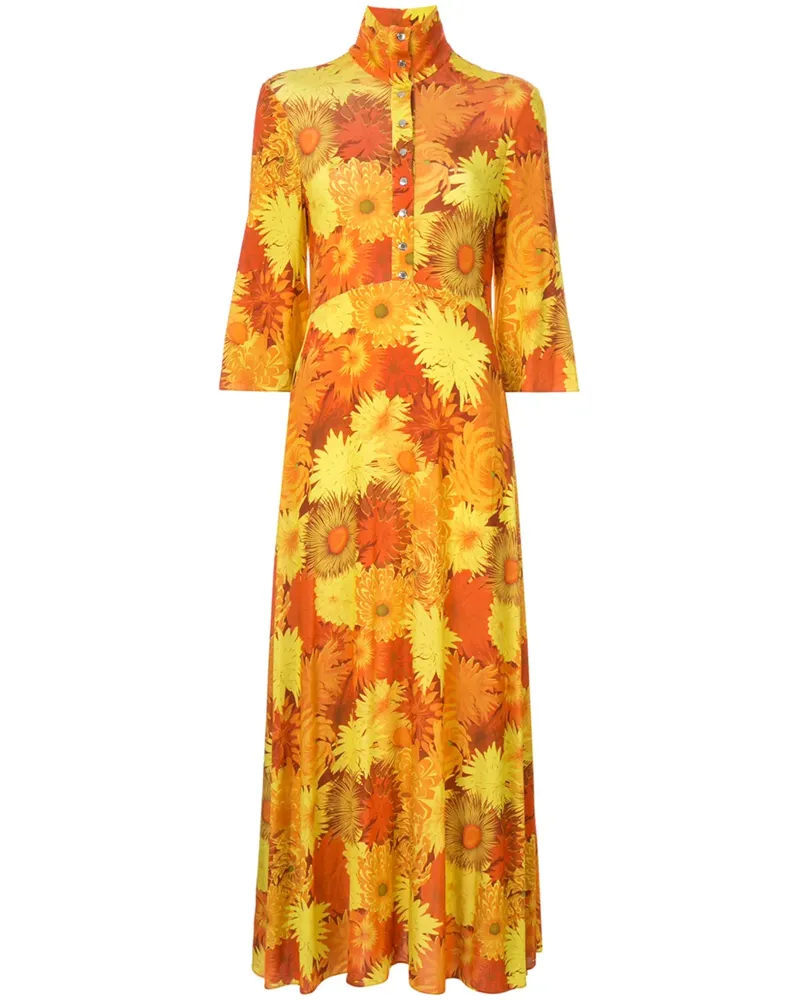 ELLERY Soirée' Rock mit Blumen-Print - Gelb Gelb