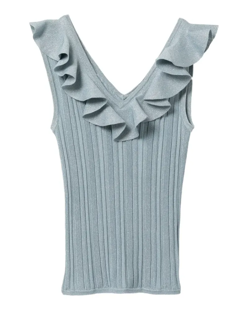 Zimmermann Geripptes Strickoberteil - Blau Blau