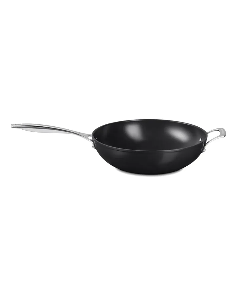Le Creuset Antihaftbeschichteter Wok - Schwarz Schwarz