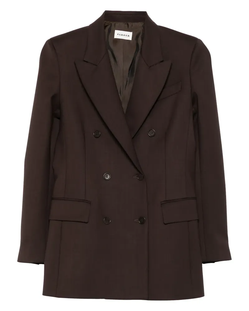 P.A.R.O.S.H. P.A.R.O H. Doppelreihiger Blazer - Braun Braun