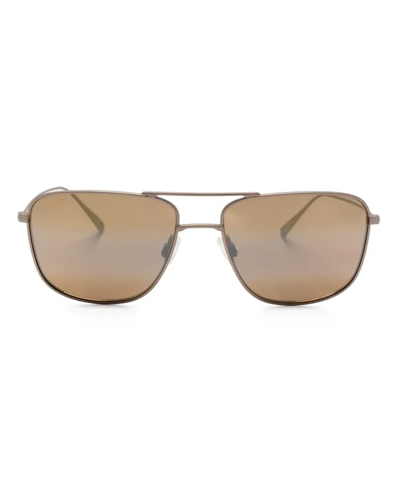 Maui Jim Mikioi Pilotenbrille mit doppeltem Farbverlauf - Braun Braun