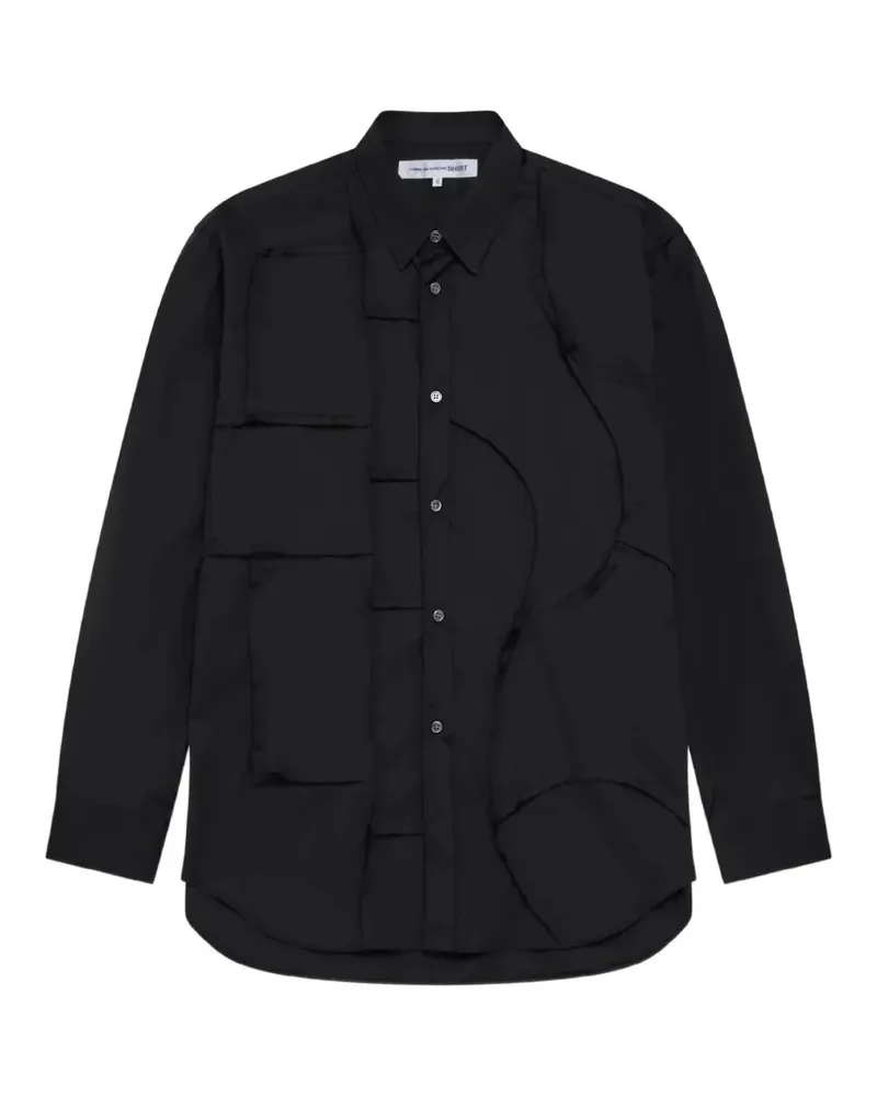 Comme des Garçons Geknöpftes Hemd - Schwarz Schwarz
