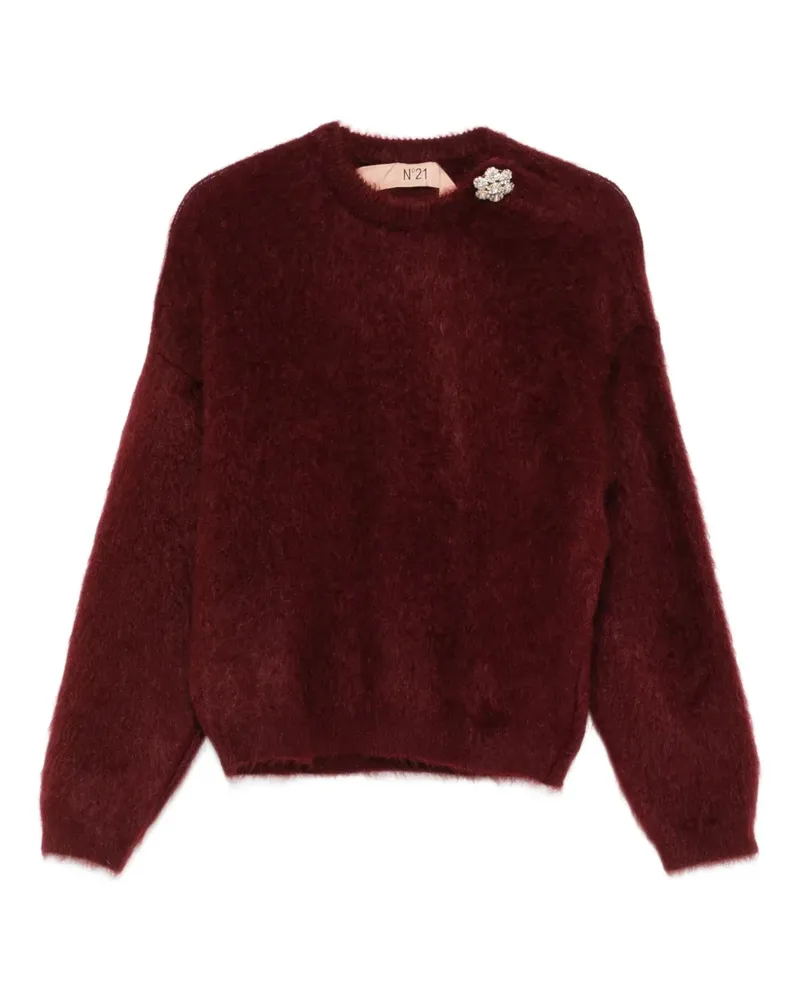 N° 21 Verzierter Pullover - Rot Rot