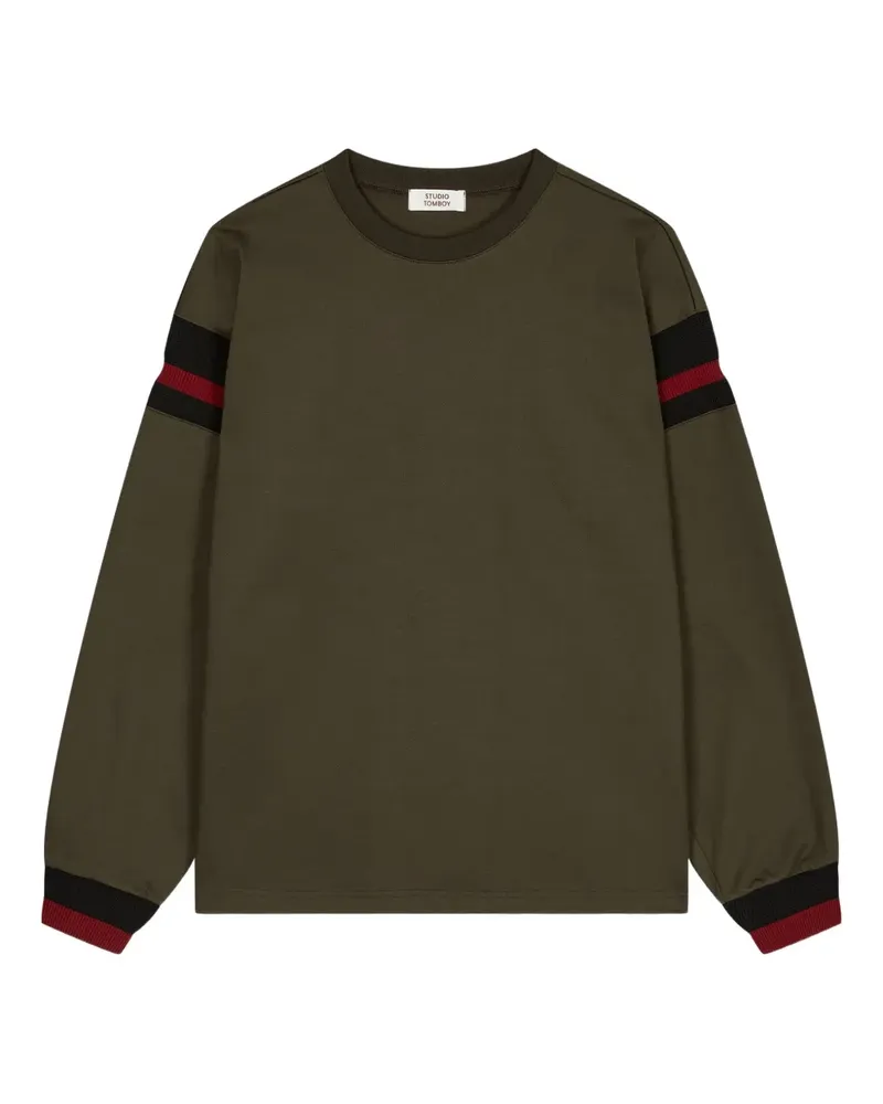 STUDIO TOMBOY Langarmshirt mit Armband - Grün Grün