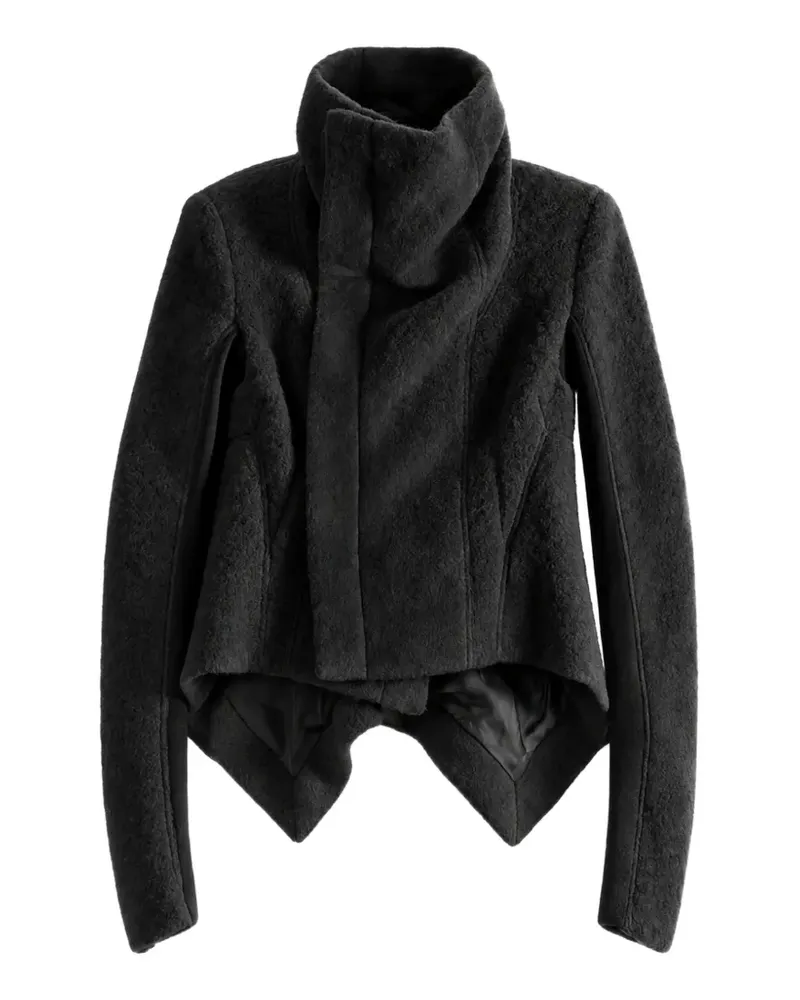 Rick Owens Asymmetrische Naska Jacke - Schwarz Schwarz