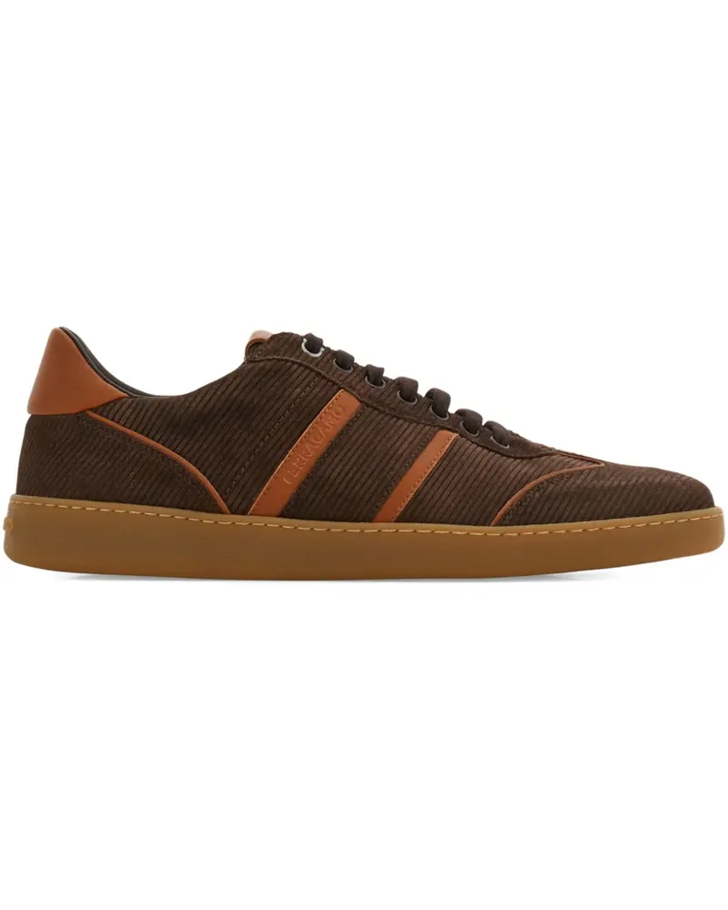 Ferragamo Sneakers aus Wildleder - Braun Braun