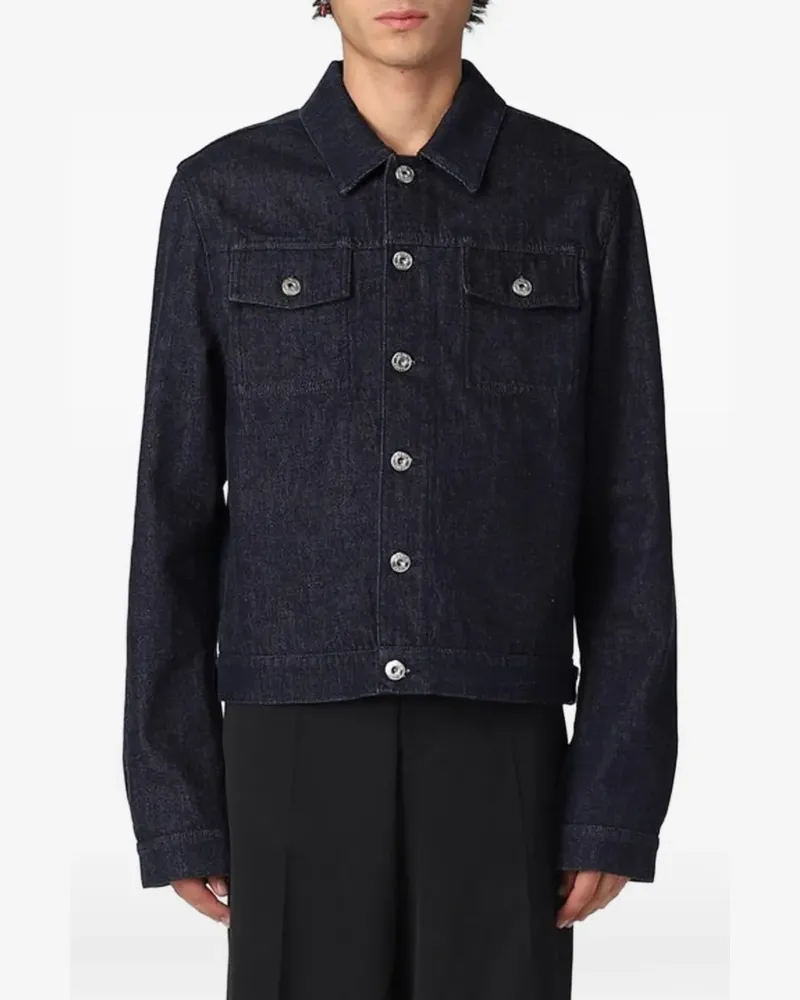 Lanvin Jeansjacke mit grafischem Print - Blau Blau