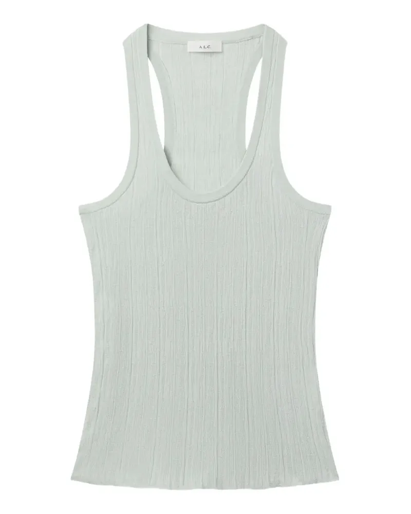 A.L.C. A C. Iris ribbed-knit top - Grün Grün