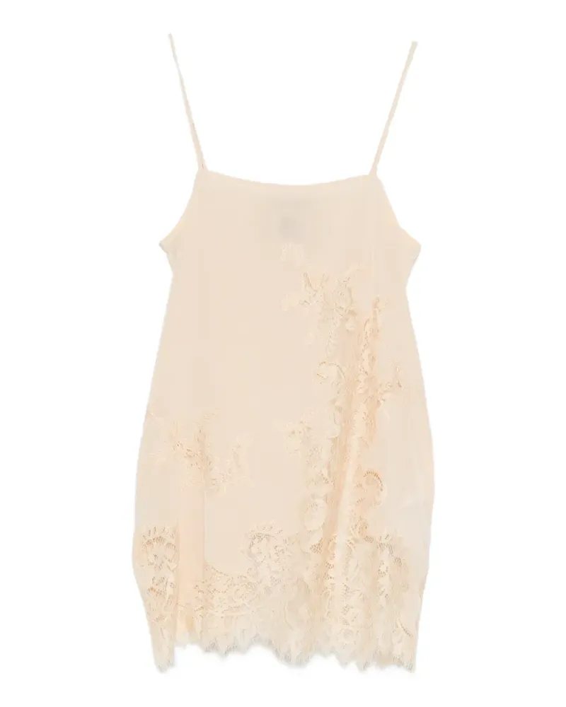 Semicouture Top mit Spitze - Nude Nude