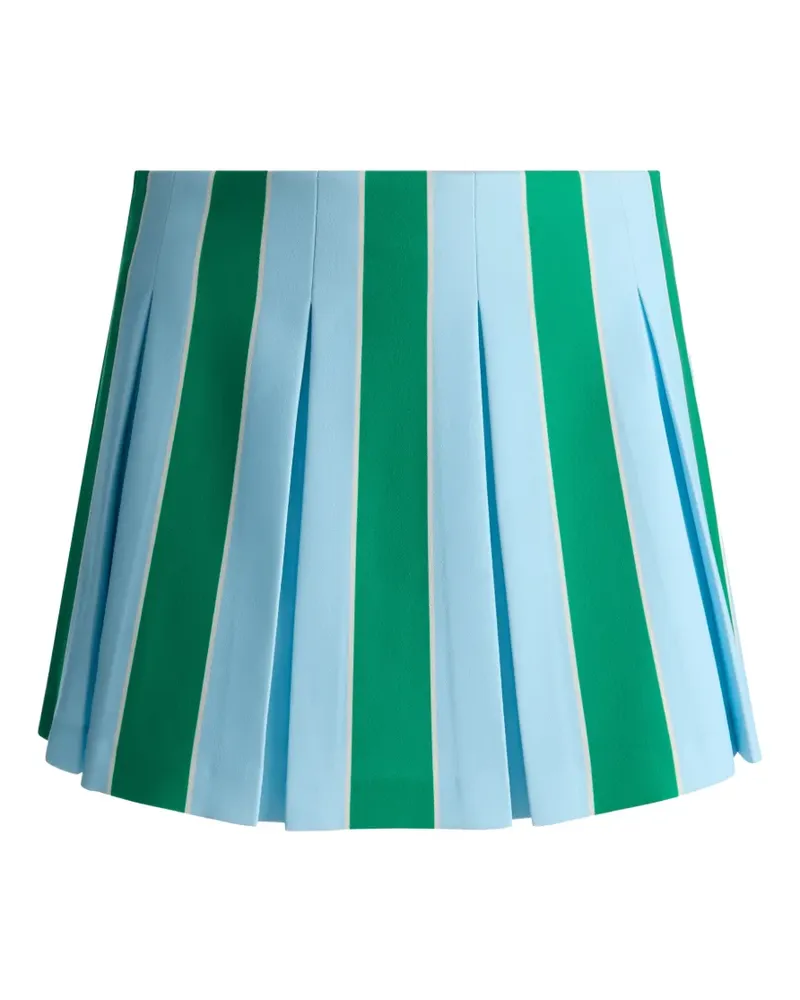 Alice + Olivia Emilie striped pleated mini skirt - Grün Grün