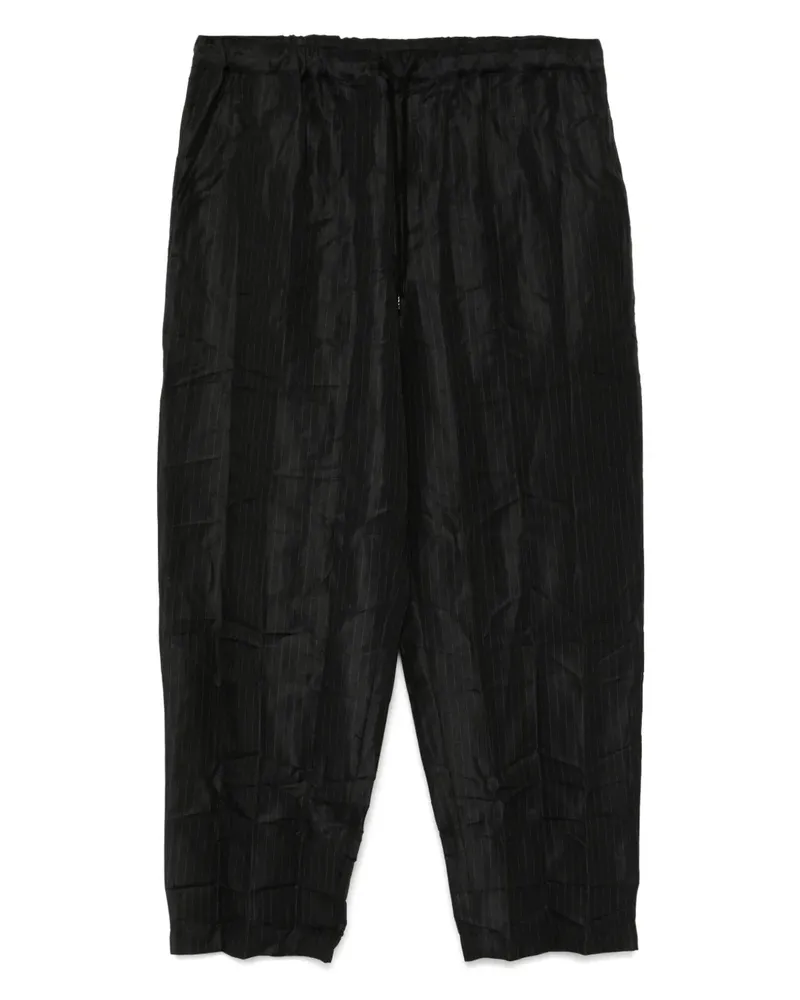 Comme des Garçons Hose mit weitem Bein - Schwarz Schwarz