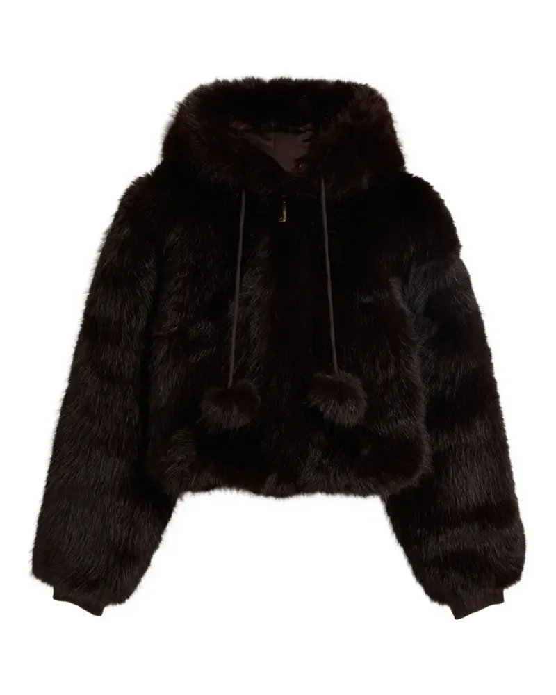 Juicy Couture Java Kapuzenjacke aus Faux Fur - Braun Braun