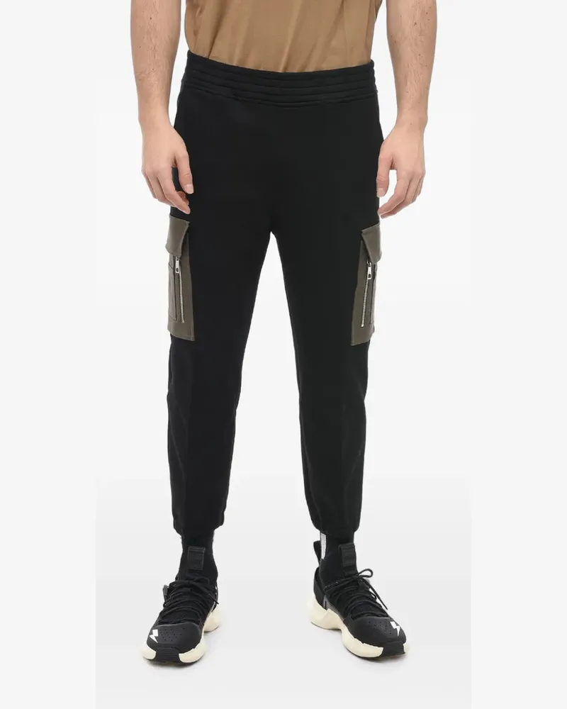 Neil Barrett cargo-pocket track pants - Schwarz Schwarz