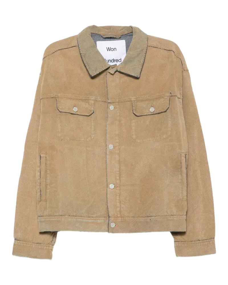 Won Hundred Shawn button-up jacket - Nude Nude