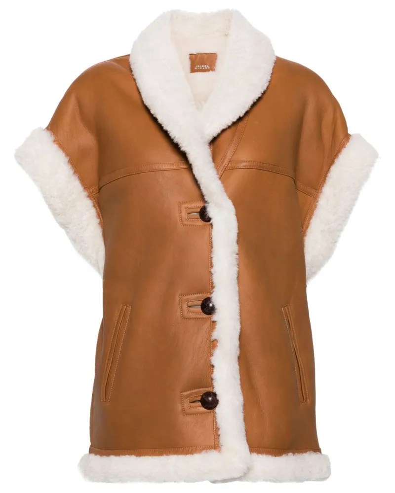 Isabel Marant Medilia Jacke aus Shearling - Braun Braun