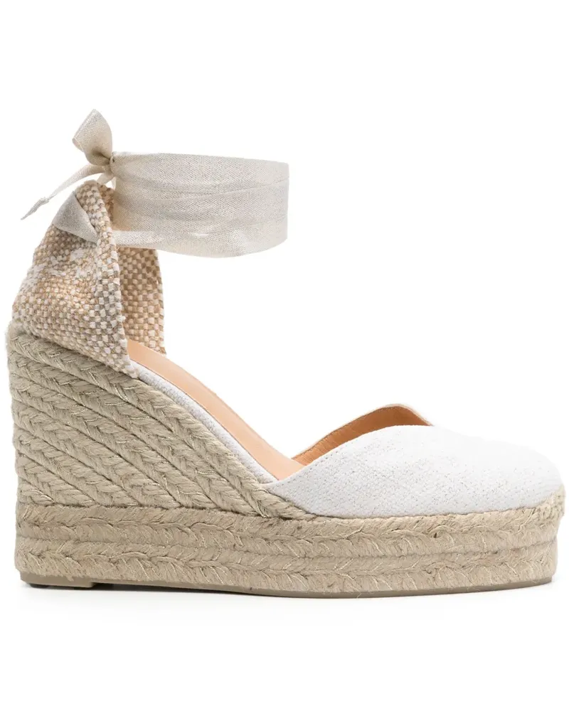 Castañer Chiara Espadrilles 110mm - Weiß Weiß