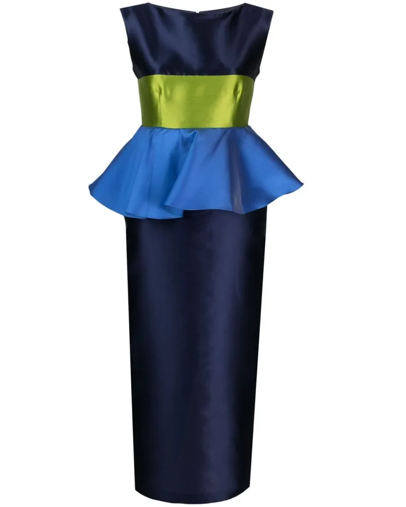 DESTREE Midikleid in Colour-Block-Optik Blau