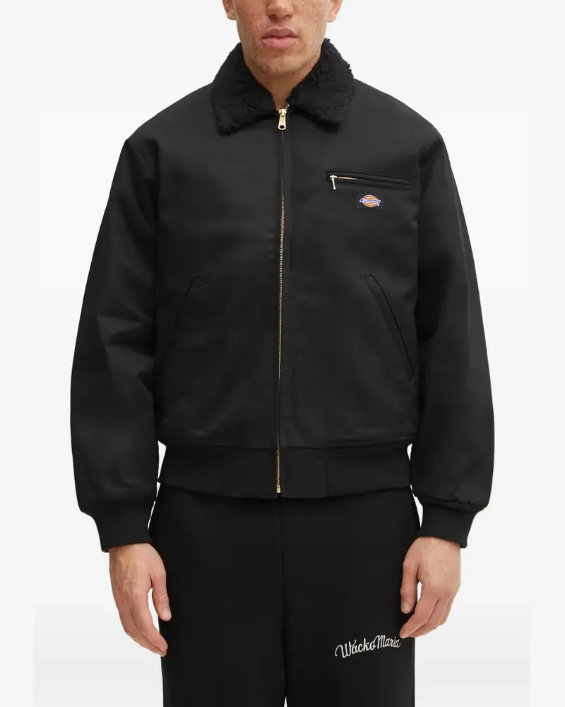 Wacko Maria zipped sherpa-collar jacket - Schwarz Schwarz