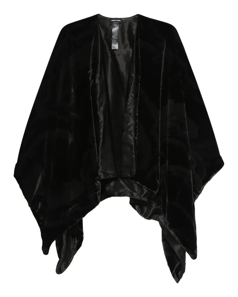 Giorgio Armani velvet coat - Schwarz Schwarz