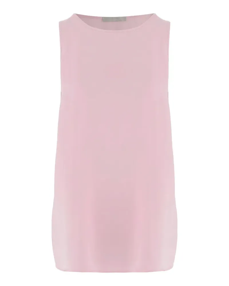 ALLUDE round-neck sleeveless tank top - Rosa Rosa