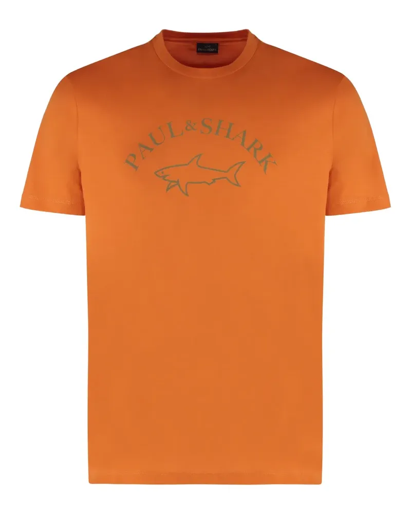 Paul & Shark Klassisches T-Shirt - Orange Orange