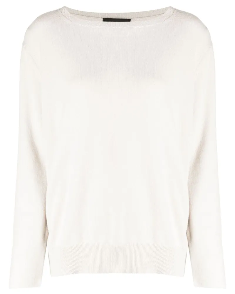 Fabiana Filippi Pullover mit rundem Ausschnitt - Weiß Weiß