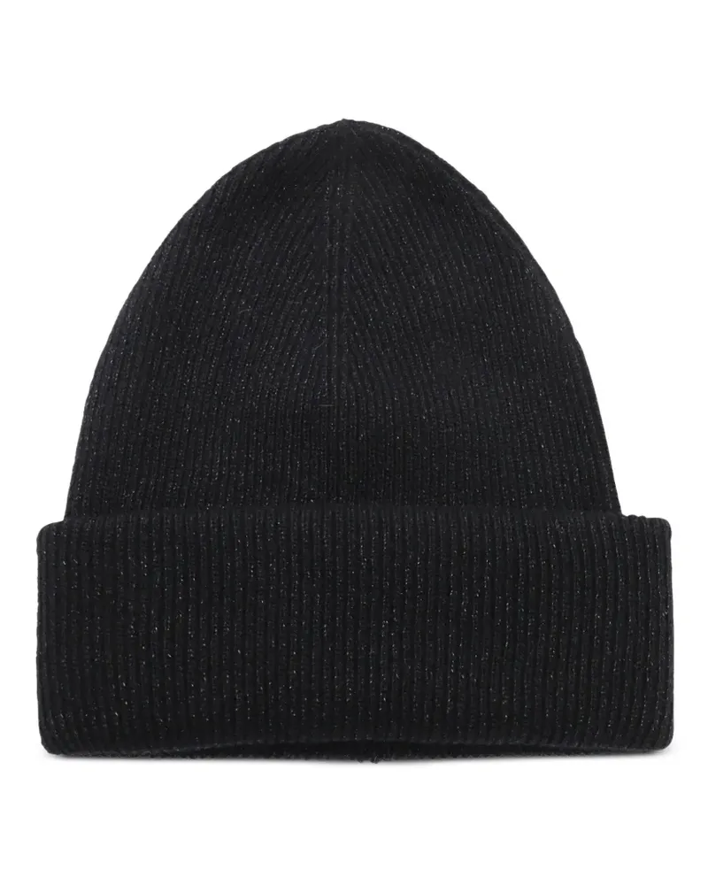 Fabiana Filippi Gerippte Beanie - Schwarz Schwarz