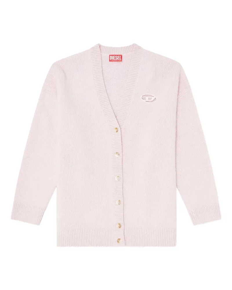 Diesel cardigan in wool and alpaca blend - Rosa Rosa