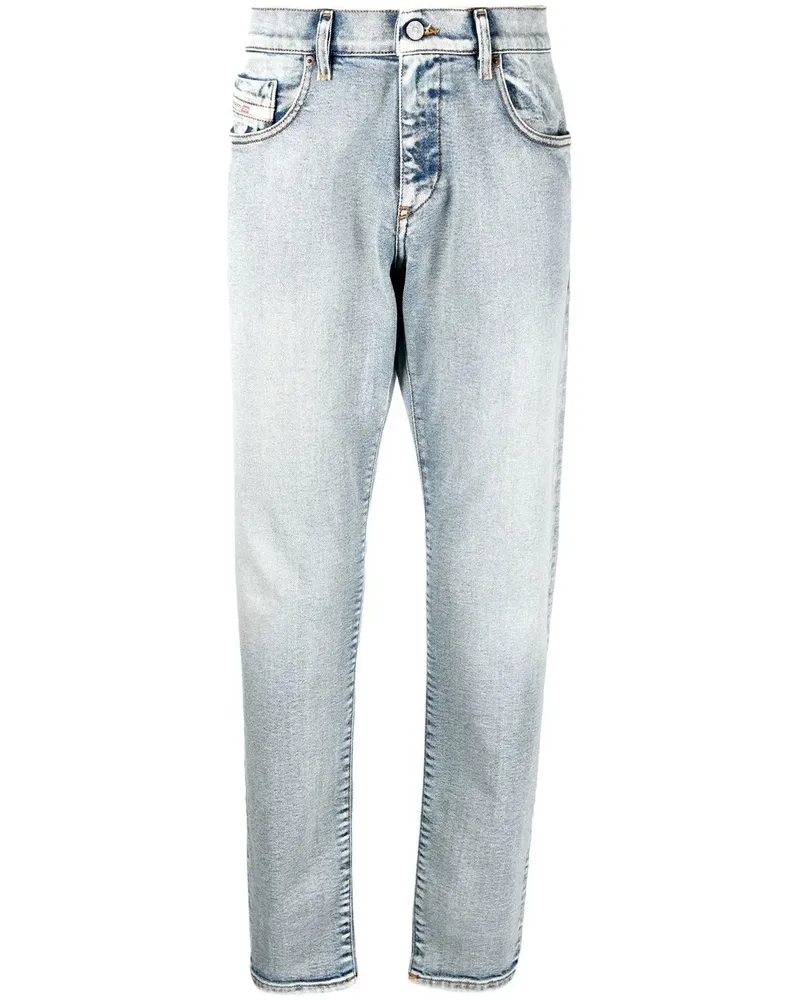 Diesel Slim-Fit-Jeans mit Logo - Blau Blau