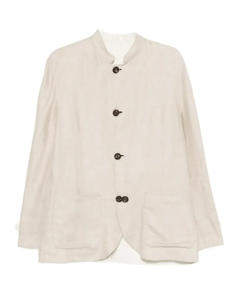 Eleventy Wendbare Jacke mit Knöpfen - Nude Nude