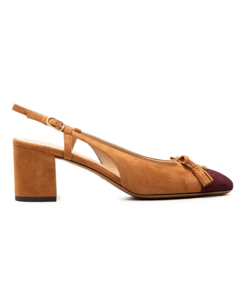 Valentino Garavani Valet du Roi VLogo Signature Slingback-Pumps - Braun Braun