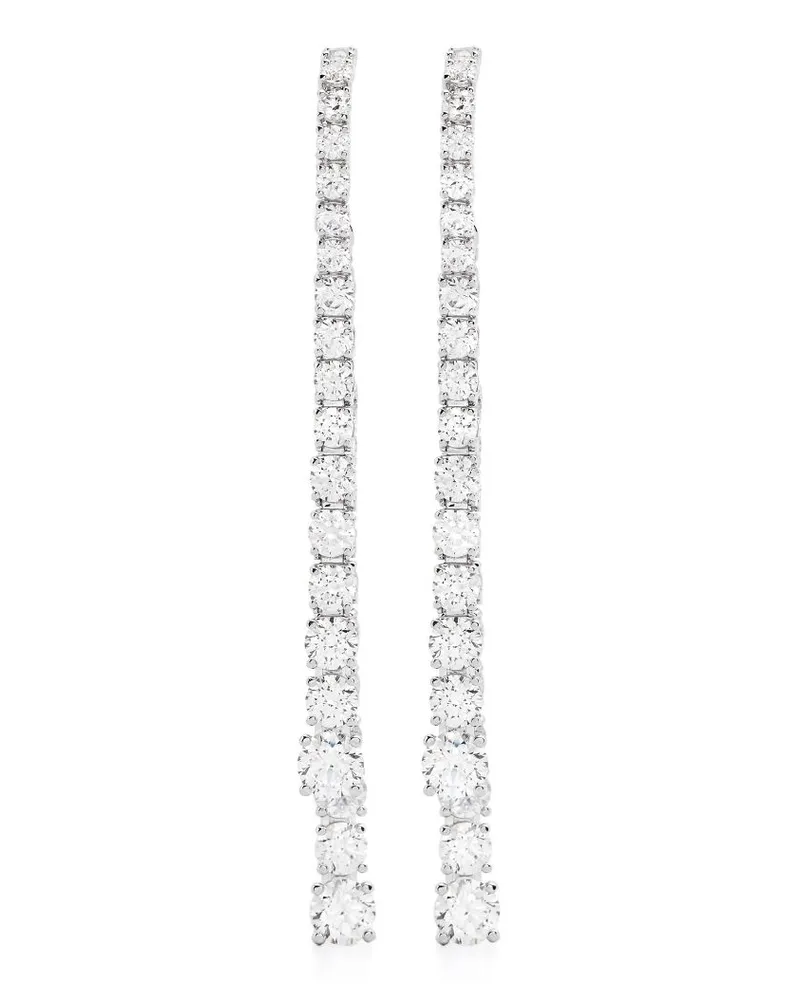 Swarovski Matrix Hängeohrringe - Silber Silber