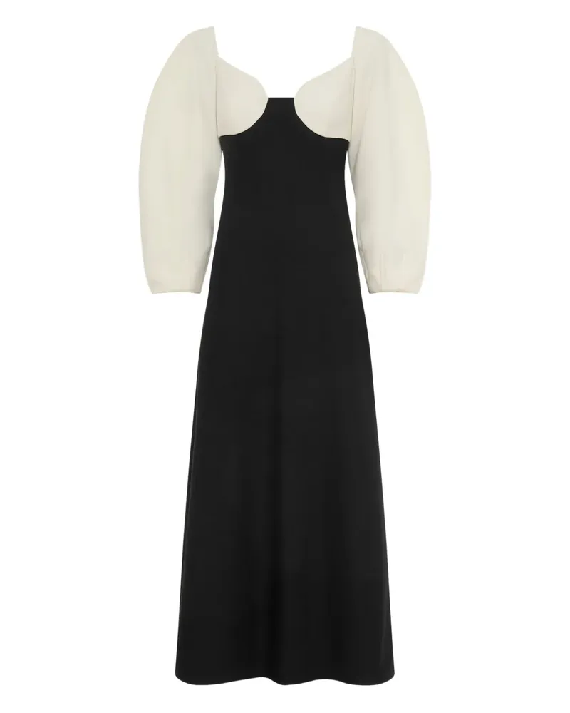 Gabriela Hearst Dee Kleid - Schwarz Schwarz