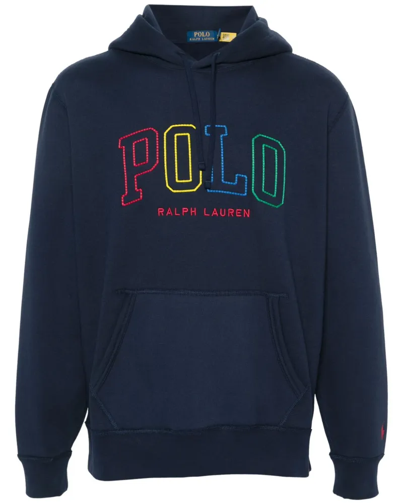 Ralph Lauren Hoodie mit Logo-Stickerei Blau