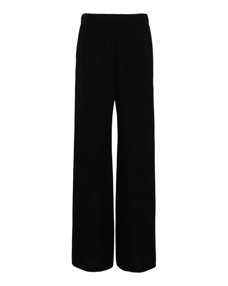 Valentino Garavani silk wide-leg trousers - Schwarz Schwarz
