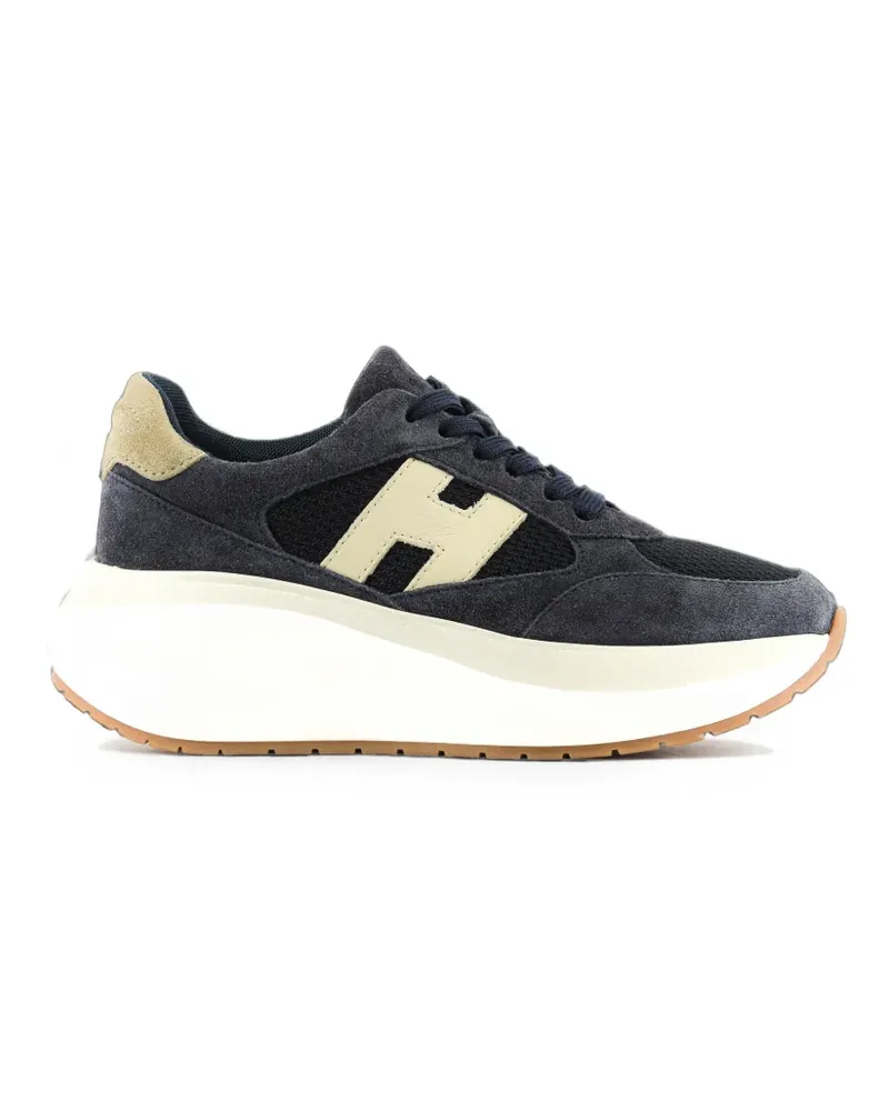 Hogan Maxi Active Sneakers aus Wildleder - Blau Blau